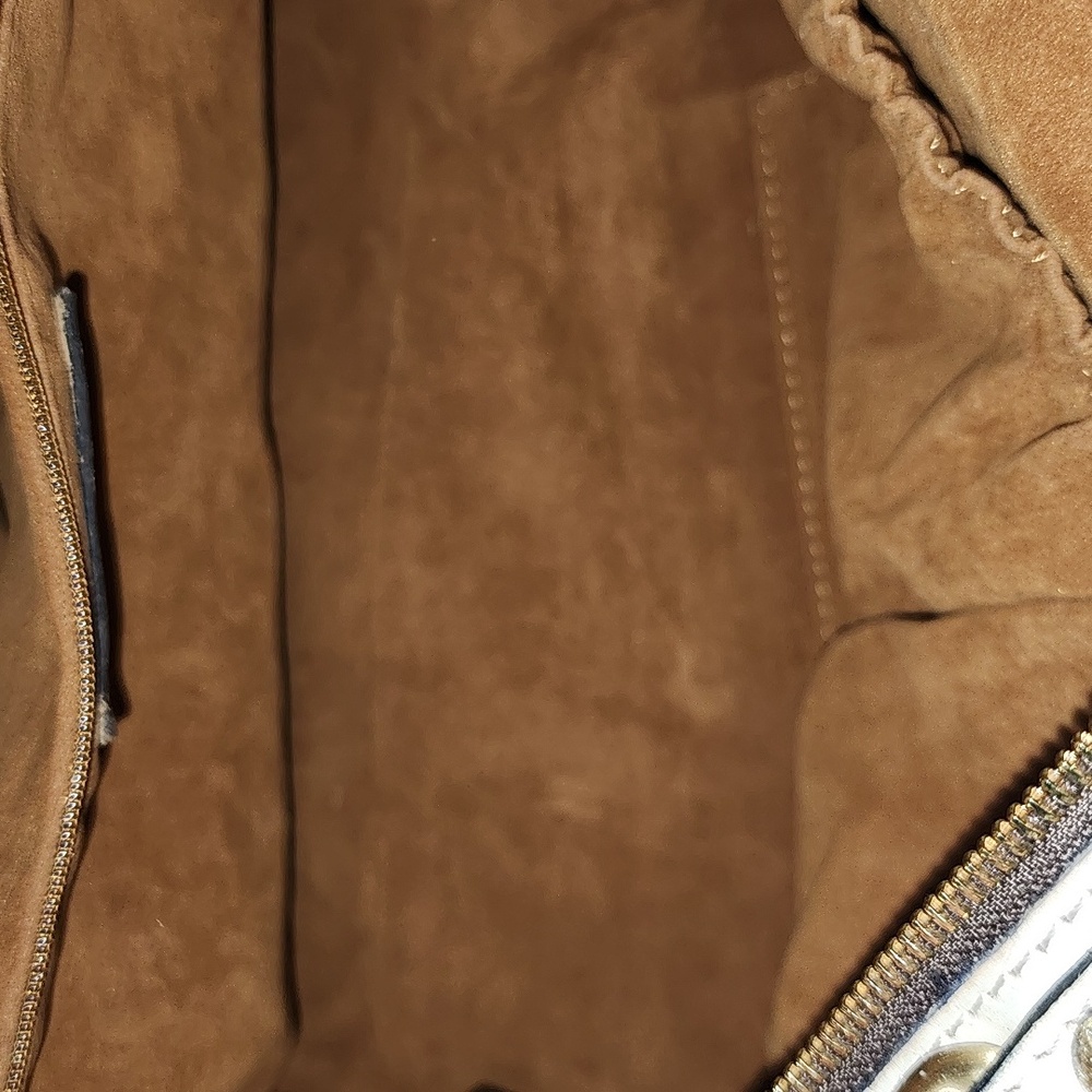 Patricia Nash Fiora cream ivory tooled dome satchel - Picture 3 of 15